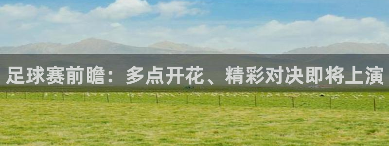 雷速体育下载官网：足球赛前瞻：多点开花、精彩对决即将上演